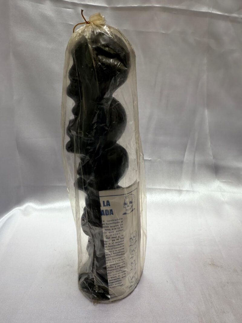 Velón Calavera De 7 Nudos Negro