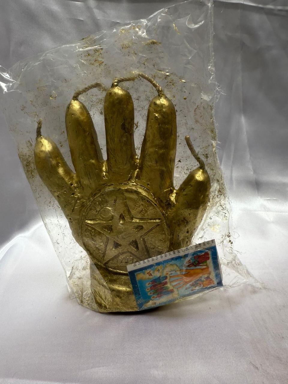 Vela Mano de Oro del Pentagrama